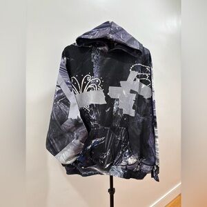 487. NWT! Praying Black Garbage Hoodie. Size XL